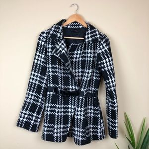 Houndstooth Peacoat